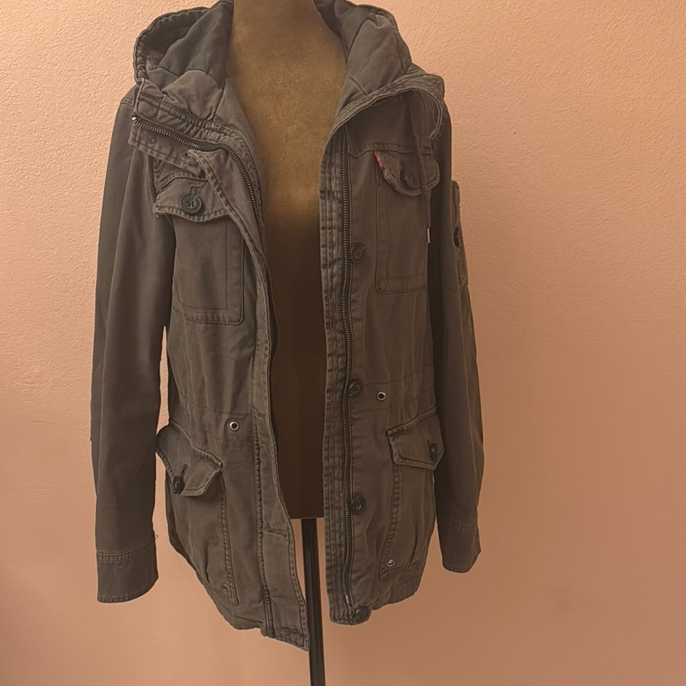 Signature by Levi Strauss Green Military Field Jacket